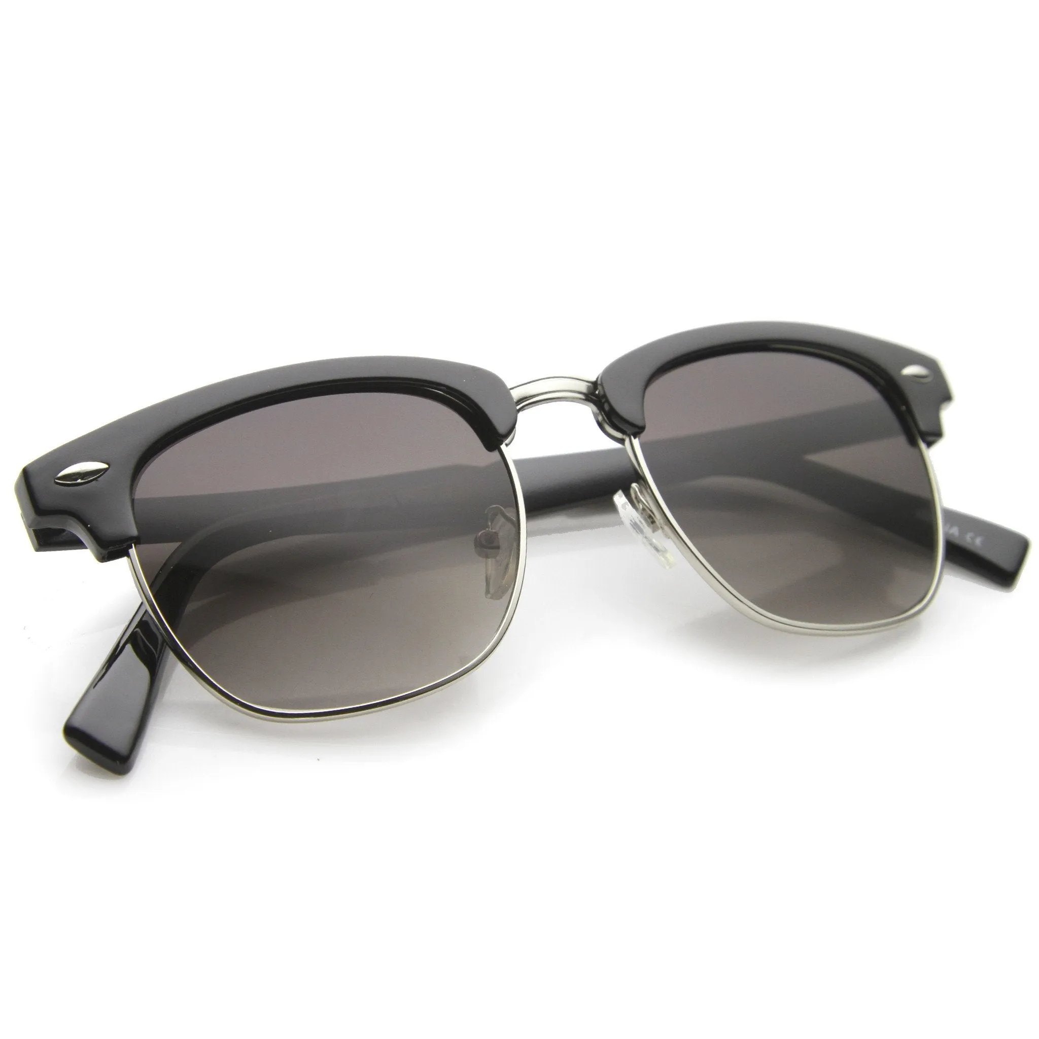 Vintage Half Frame Horned Rim Sunglasses A024 sold by ZeroUV product image thumbnail 4