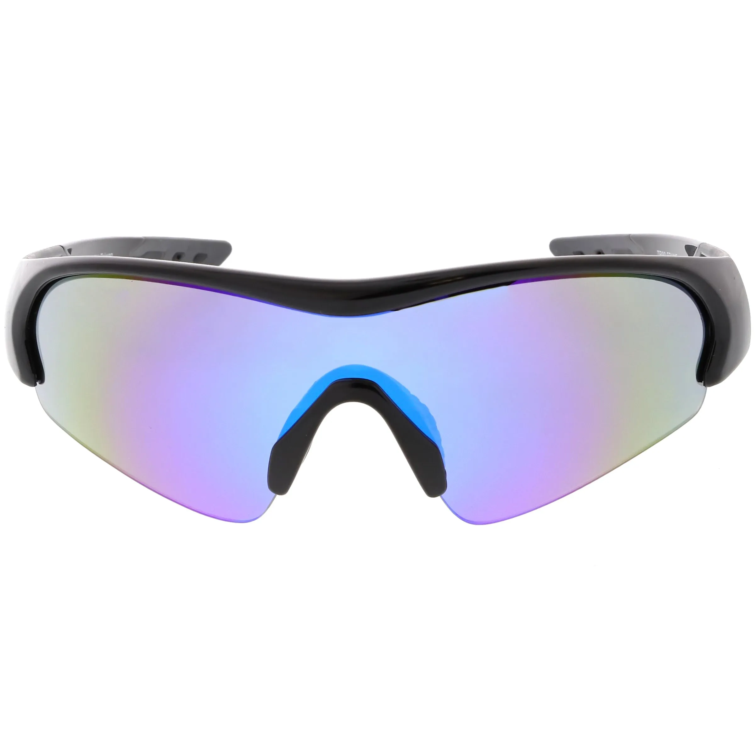 Men's Sports TR-90 Half Frame Mirrored Lens Shield Sunglasses C533 sold by ZeroUV