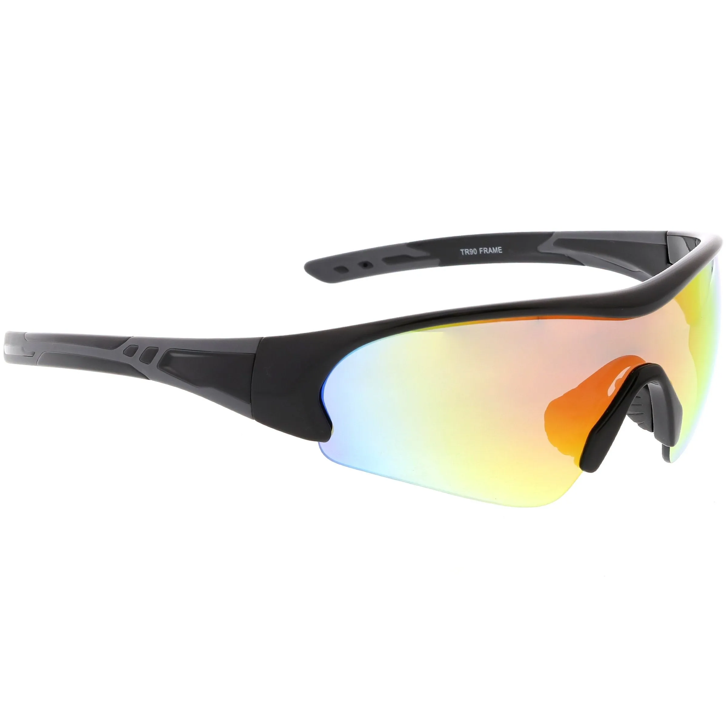 Men's Sports TR-90 Half Frame Mirrored Lens Shield Sunglasses C533 sold by ZeroUV product image thumbnail 5