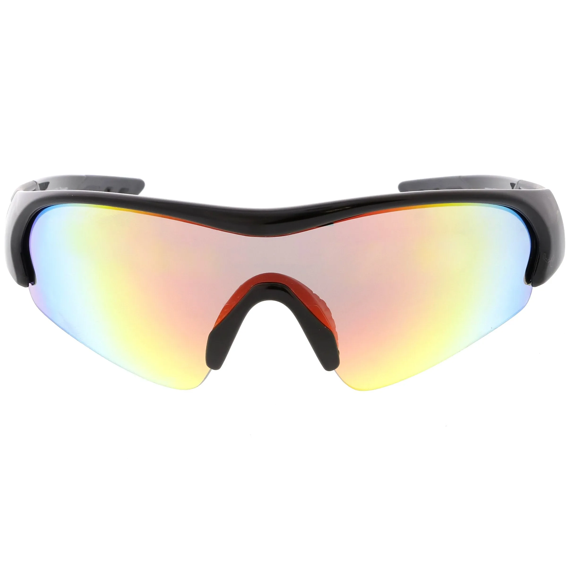 Men's Sports TR-90 Half Frame Mirrored Lens Shield Sunglasses C533 sold by ZeroUV product image thumbnail 2