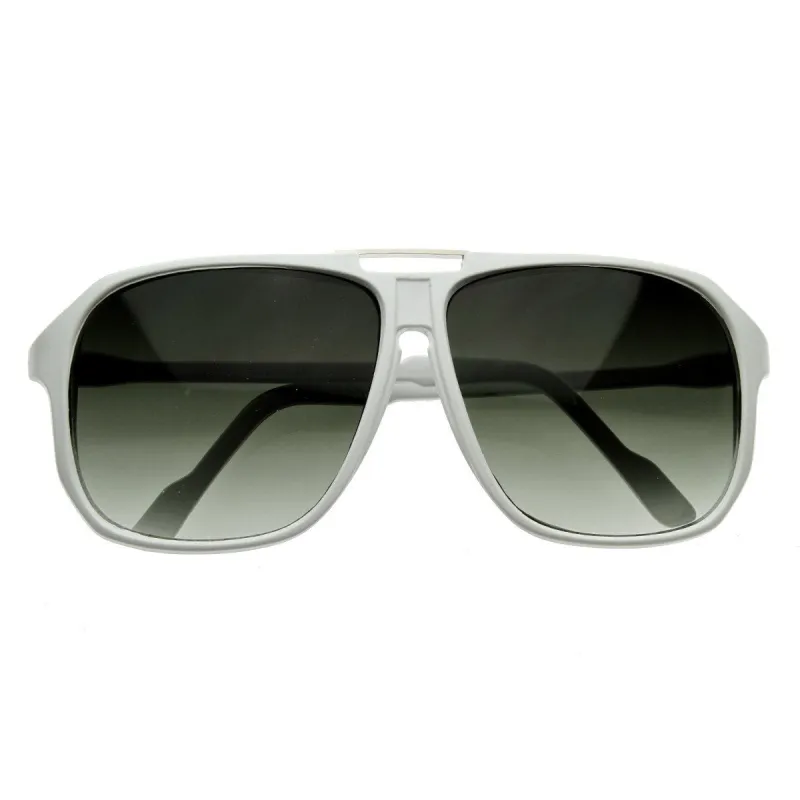 Large Retro Nerd Square Aviator Block Sunglasses 2841 sold by ZeroUV