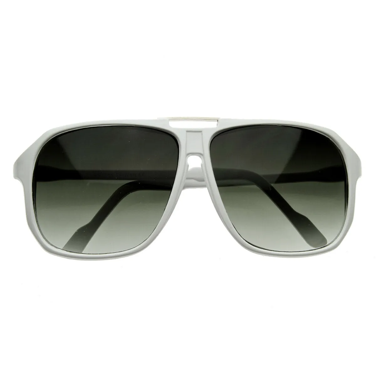 Large Retro Nerd Square Aviator Block Sunglasses 2841 sold by ZeroUV product image thumbnail 2