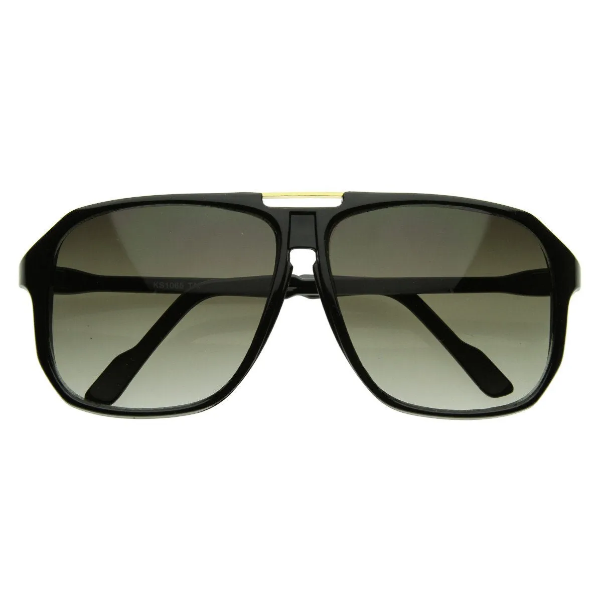 Large Retro Nerd Square Aviator Block Sunglasses 2841 sold by ZeroUV product image thumbnail 4
