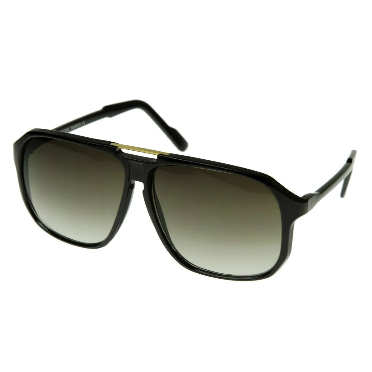 Large Retro Nerd Square Aviator Block Sunglasses 2841 sold by ZeroUV product image thumbnail 5