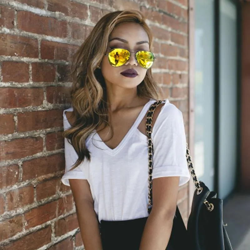 Premium Retro Flash Color Mirrored Lens Aviator Sunglasses sold by ZeroUV product image thumbnail 2