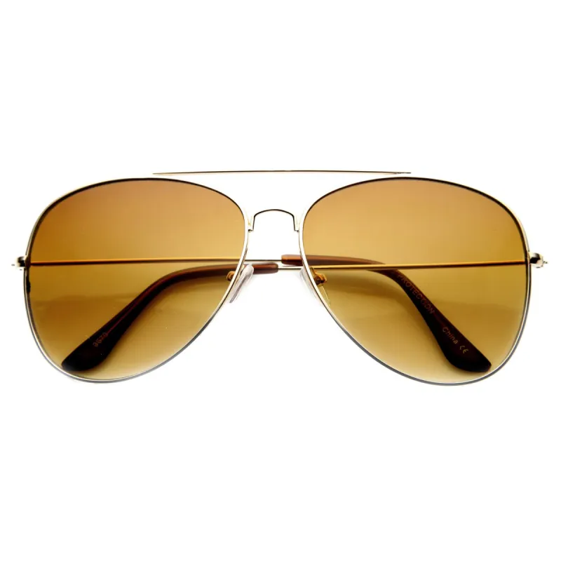 Oversize Large Full Metal Aviator Sunglasses 60mm 9682 sold by ZeroUV