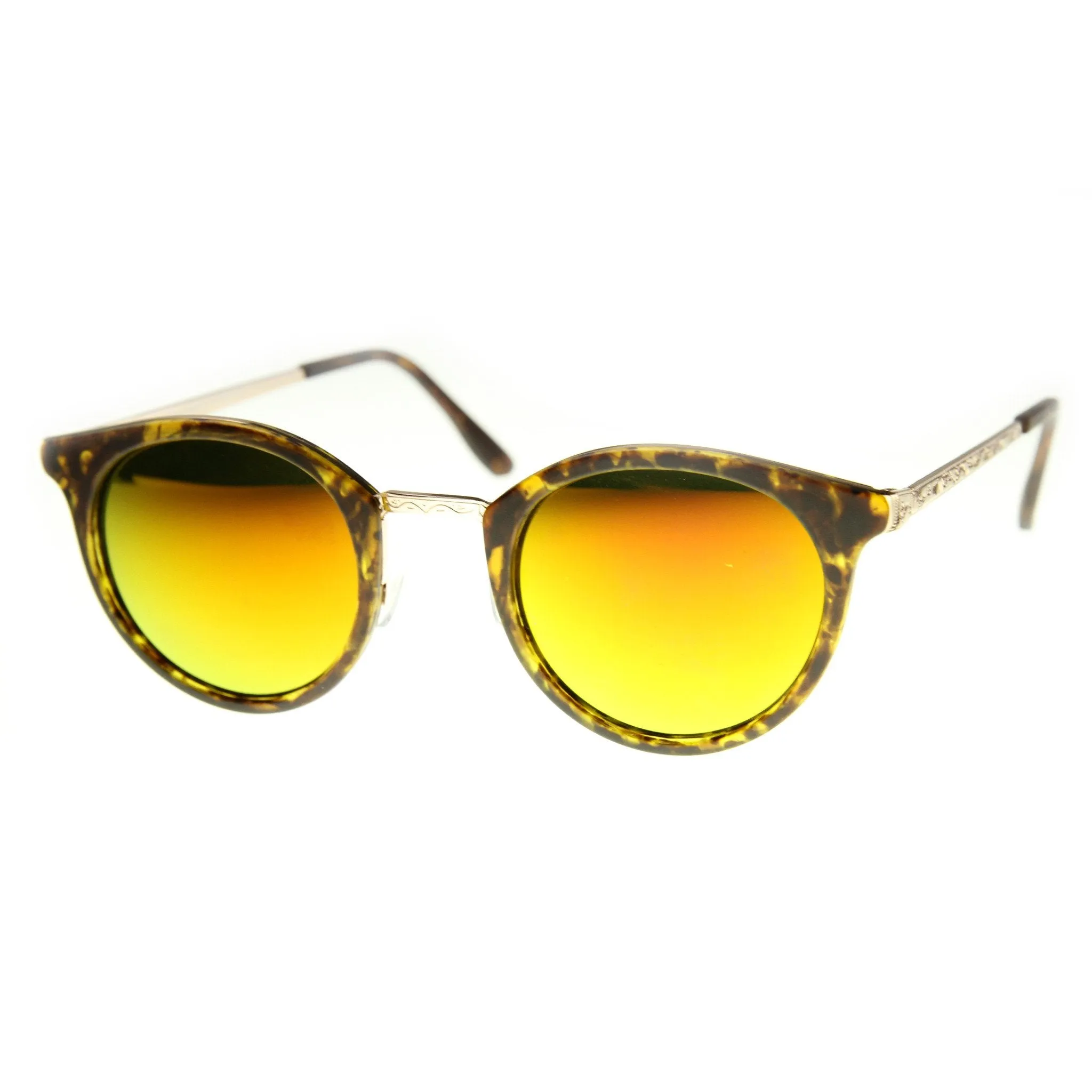 Vintage Dapper P3 Horned Rim Mirror Lens Sunglasses 9617 sold by ZeroUV product image thumbnail 4