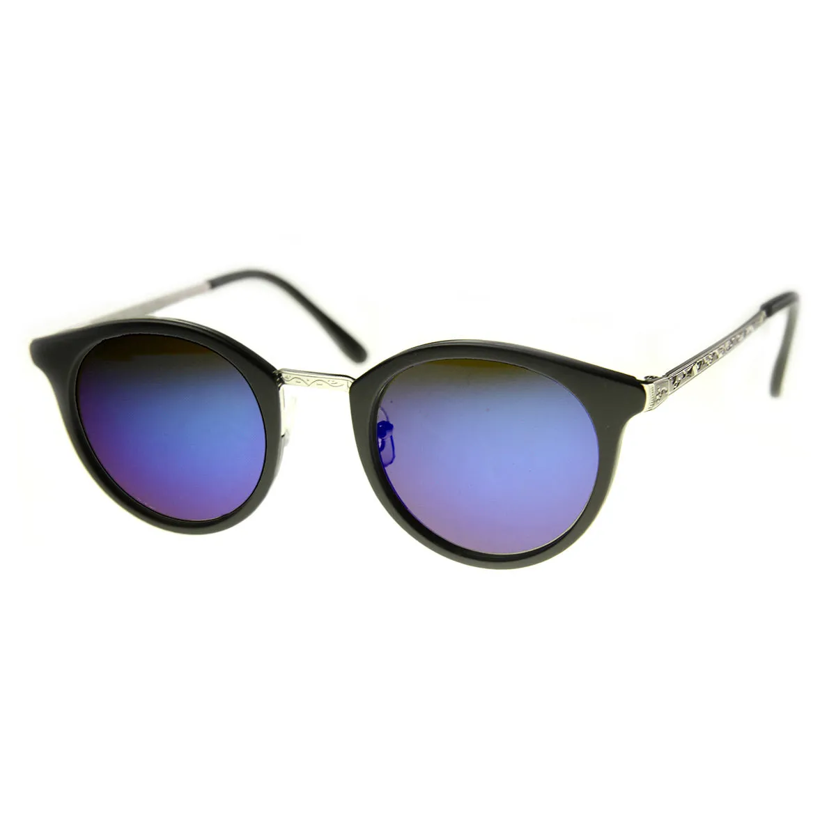 Vintage Dapper P3 Horned Rim Mirror Lens Sunglasses 9617 sold by ZeroUV product image thumbnail 2