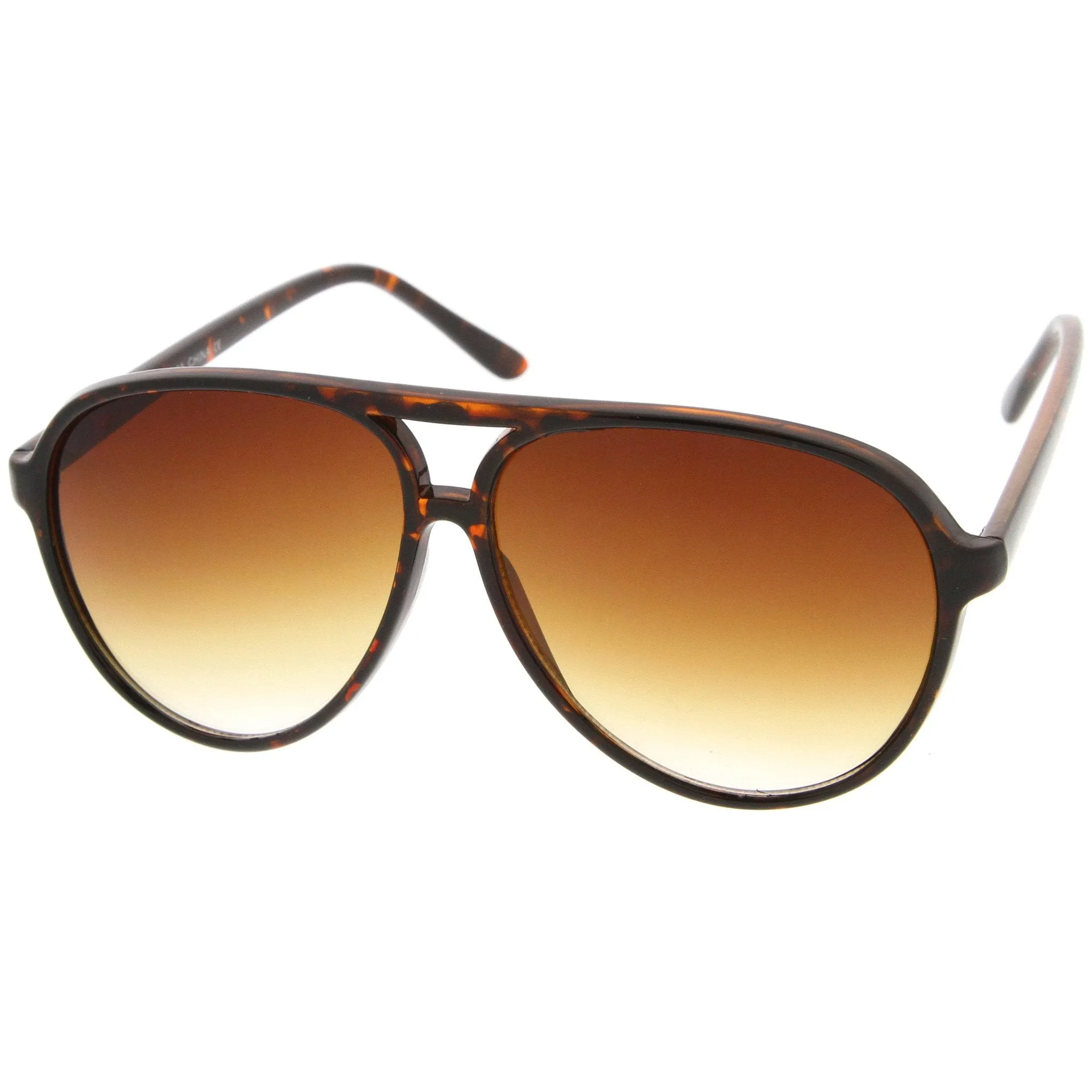 Large Mens Retro 1980's Plastic Aviator Sunglasses 8249 sold by ZeroUV product image thumbnail 2