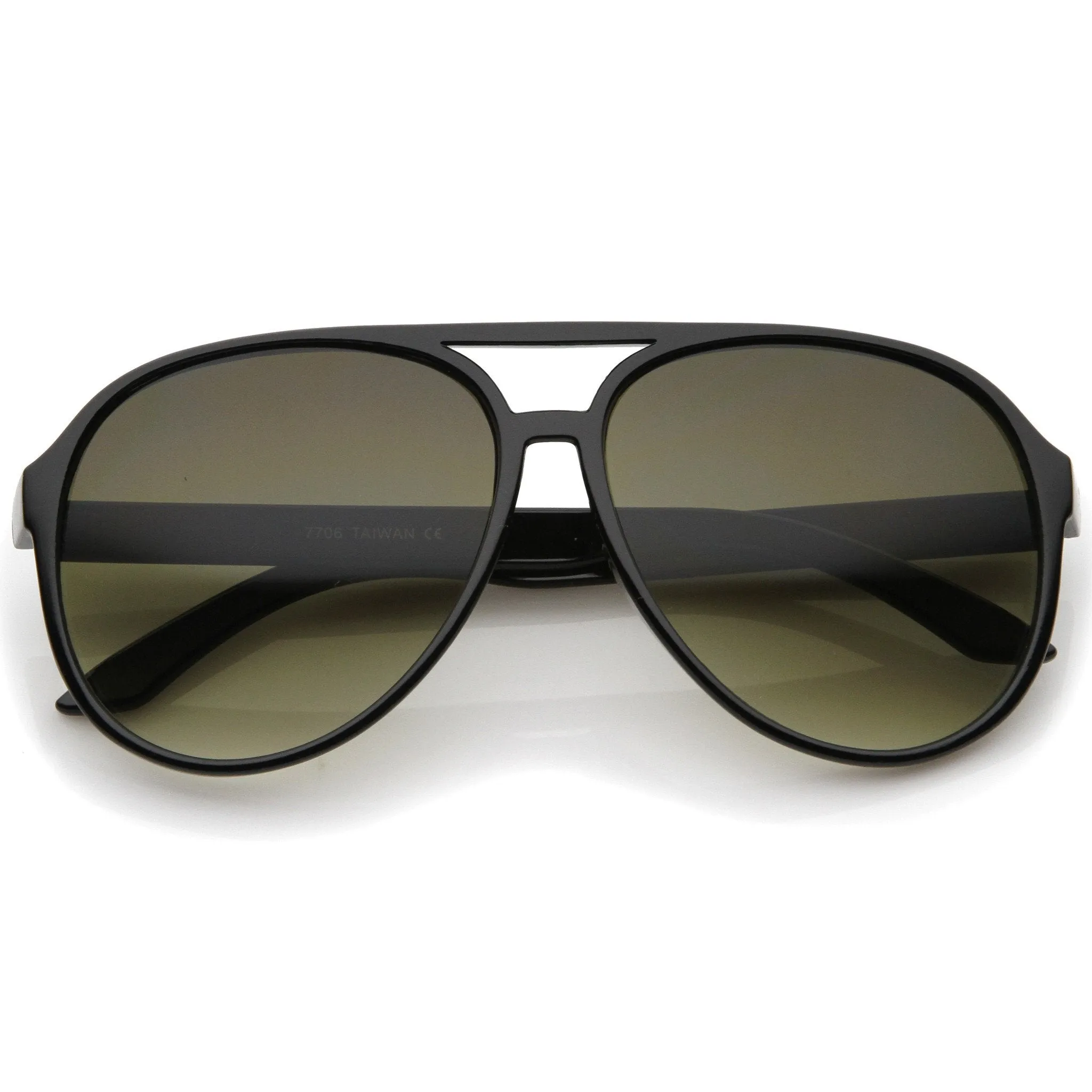 Large Mens Retro 1980's Plastic Aviator Sunglasses 8249 sold by ZeroUV product image thumbnail 5