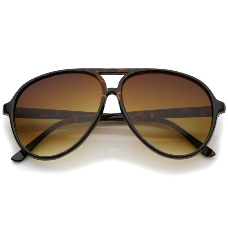 Large Mens Retro 1980's Plastic Aviator Sunglasses 8249 sold by ZeroUV