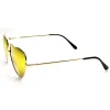 Women's Heart Shape Metal With Mirrored Lens Sunglasses 9436 sold by ZeroUV