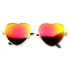 Women's Heart Shape Metal With Mirrored Lens Sunglasses 9436 sold by ZeroUV