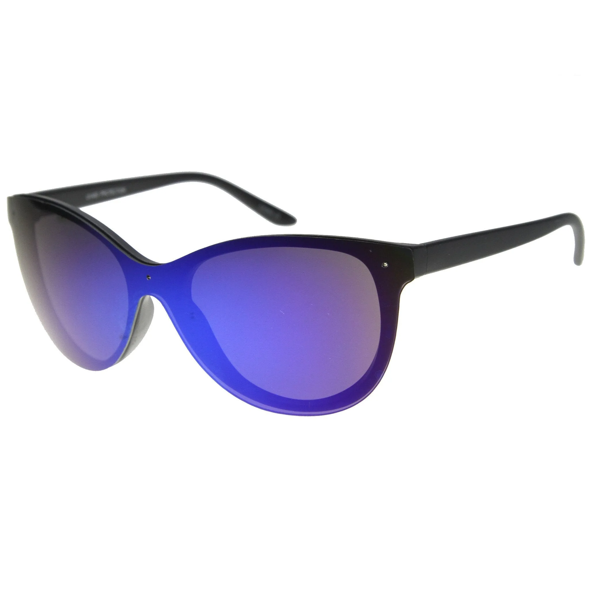 Ultra Futuristic Flat Shield Sunglasses With Mirror Lenses 9737 sold by ZeroUV product image thumbnail 2