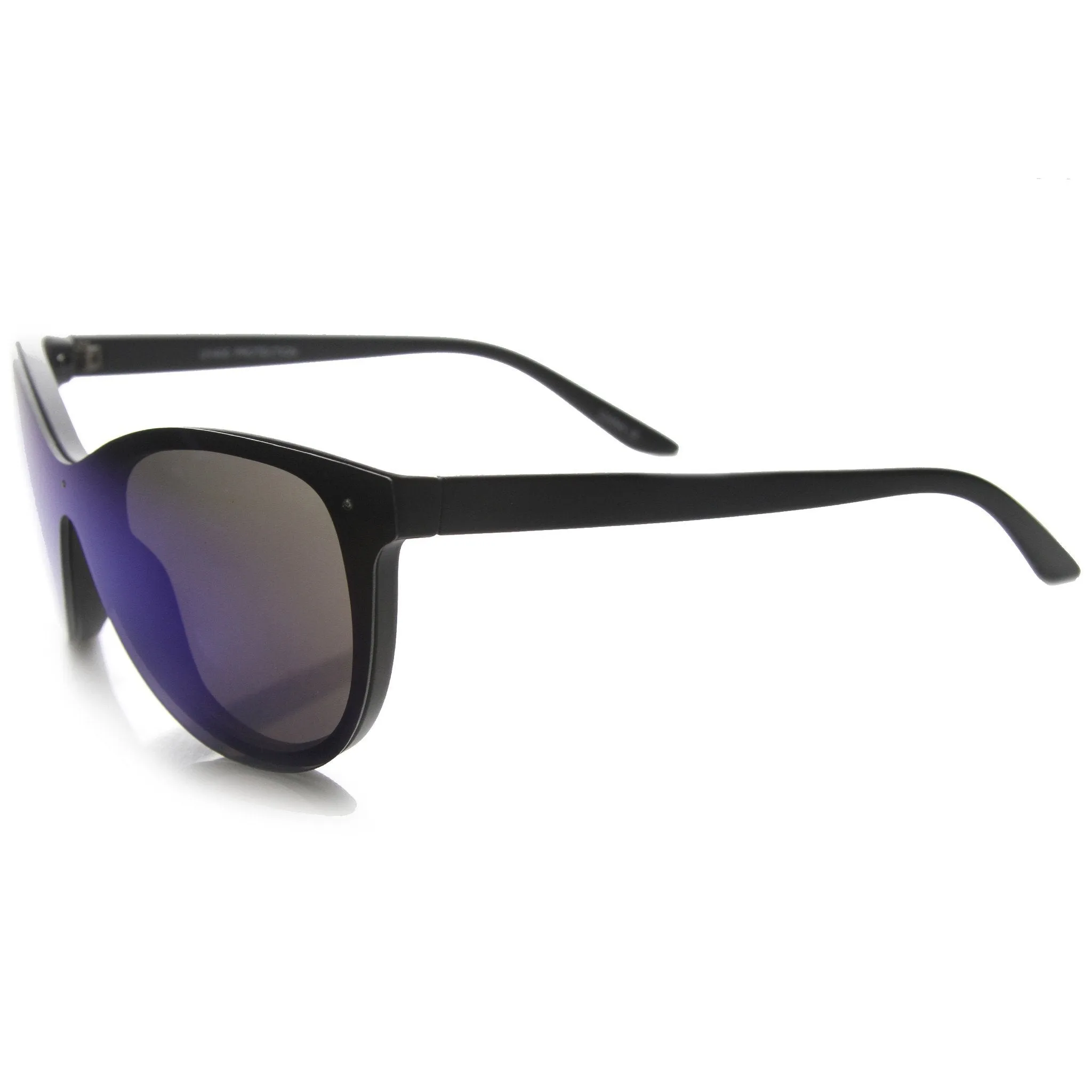 Ultra Futuristic Flat Shield Sunglasses With Mirror Lenses 9737 sold by ZeroUV product image thumbnail 3