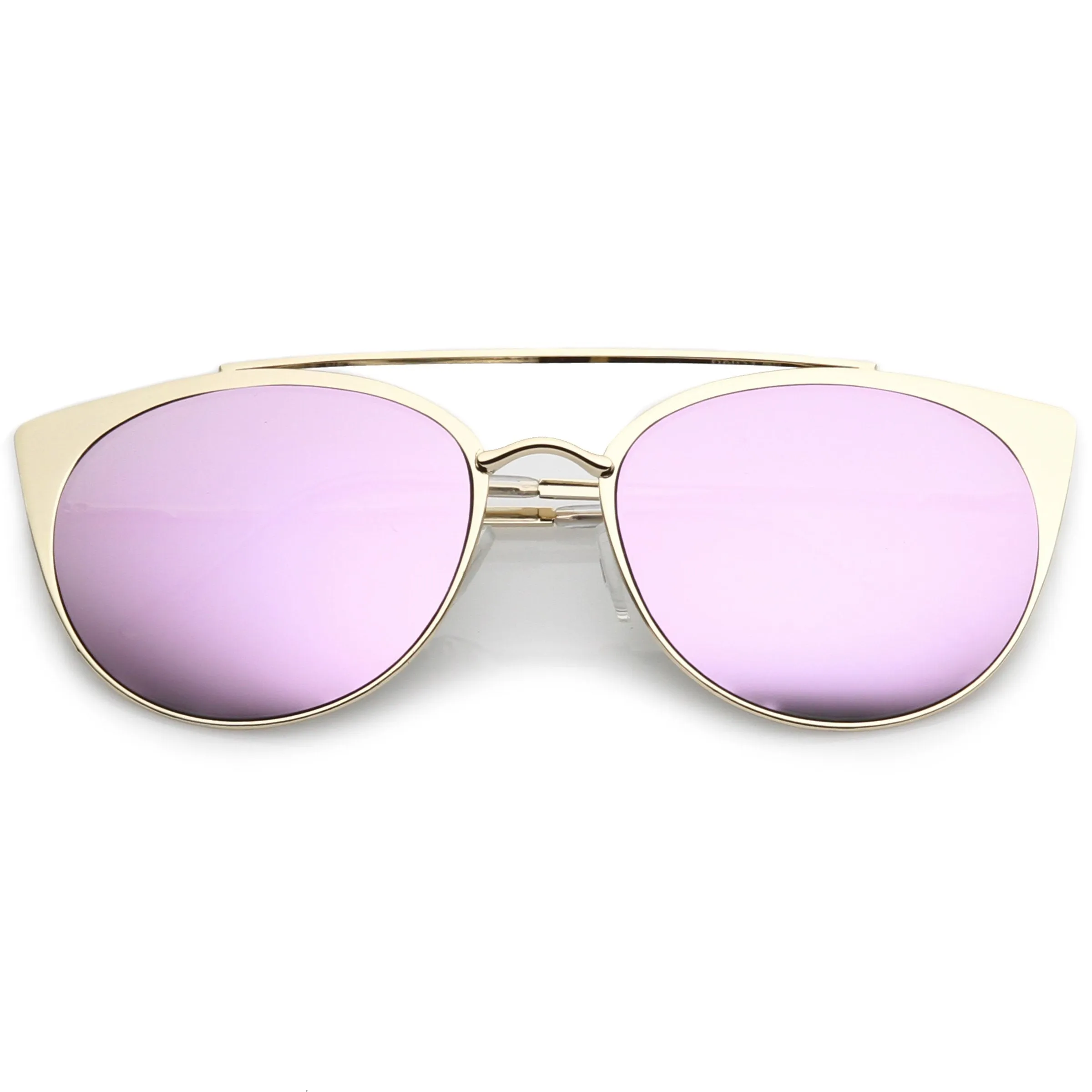 Premium Laser Cut Half Frame Flat Mirrored Lens Sunglasses C364 sold by ZeroUV product image thumbnail 5