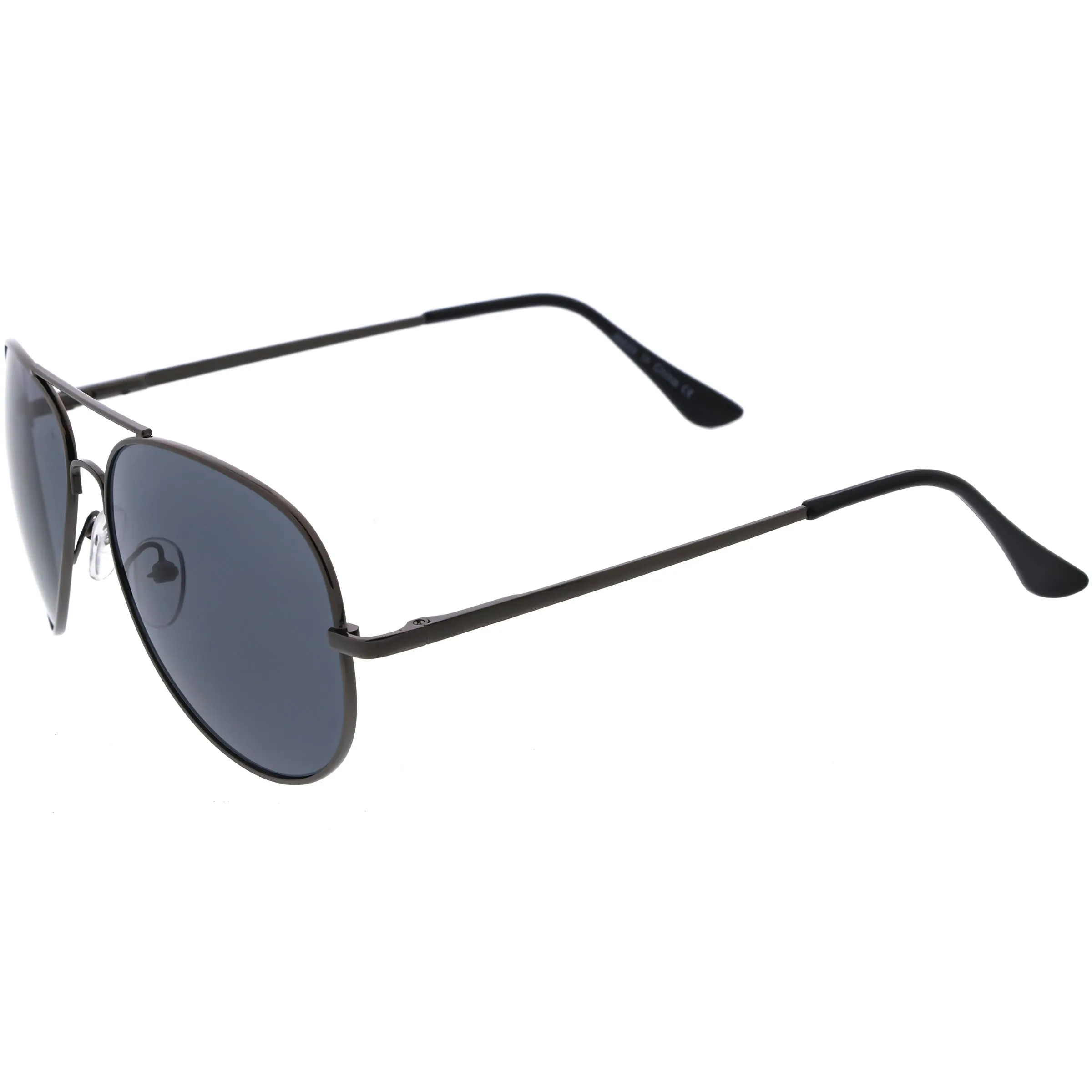 Classic Everyday Medium Sized Metal Aviator Sunglasses D118 sold by ZeroUV product image thumbnail 3