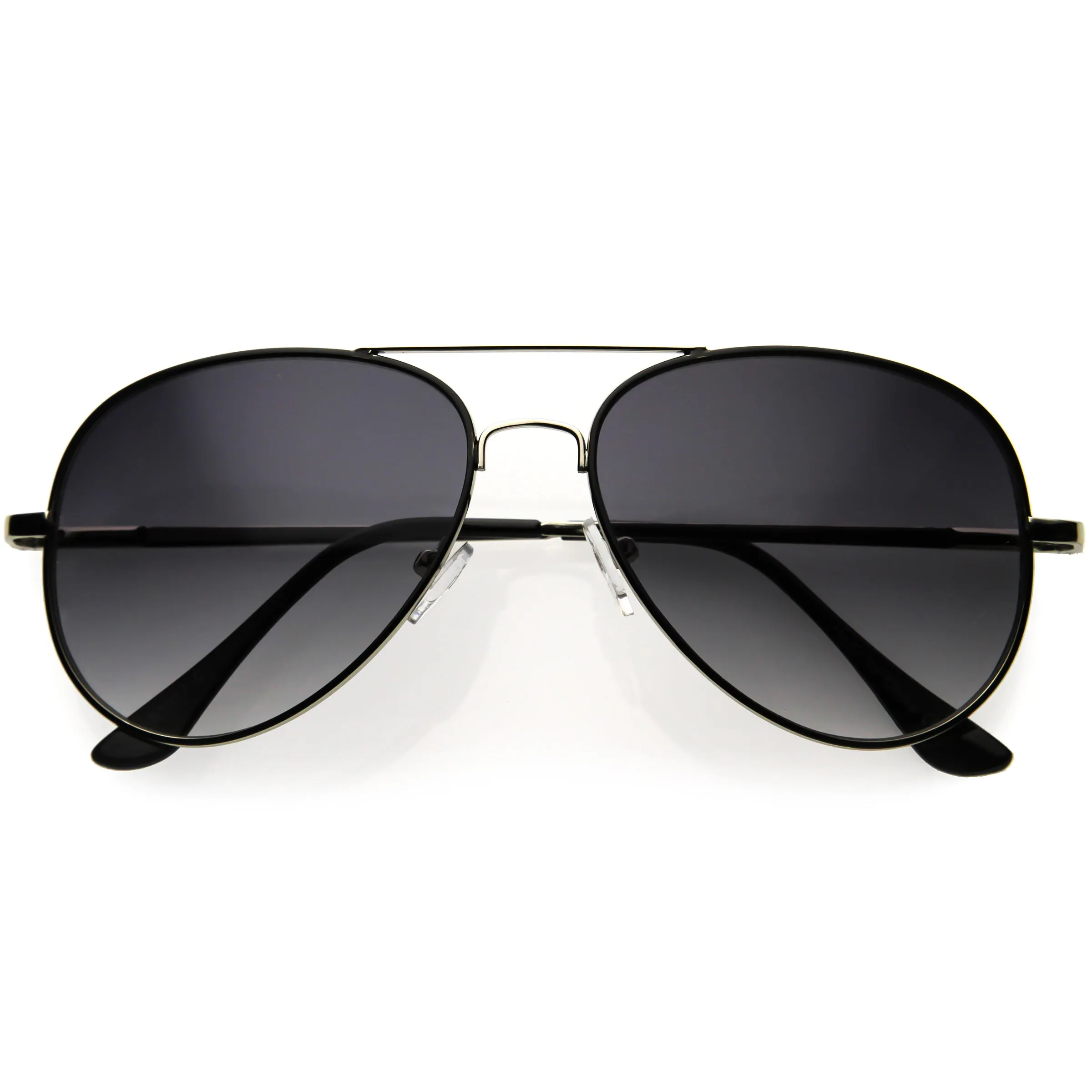 Classic Everyday Medium Sized Metal Aviator Sunglasses D118 sold by ZeroUV product image thumbnail 4