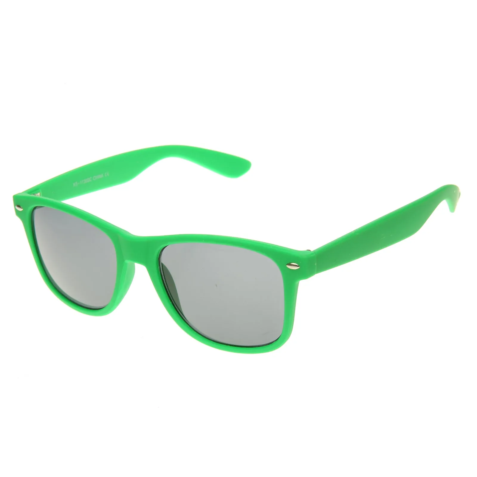 Retro Soft Rubberized Colorful Matte Horned Rim Sunglasses 9344 sold by ZeroUV product image thumbnail 4