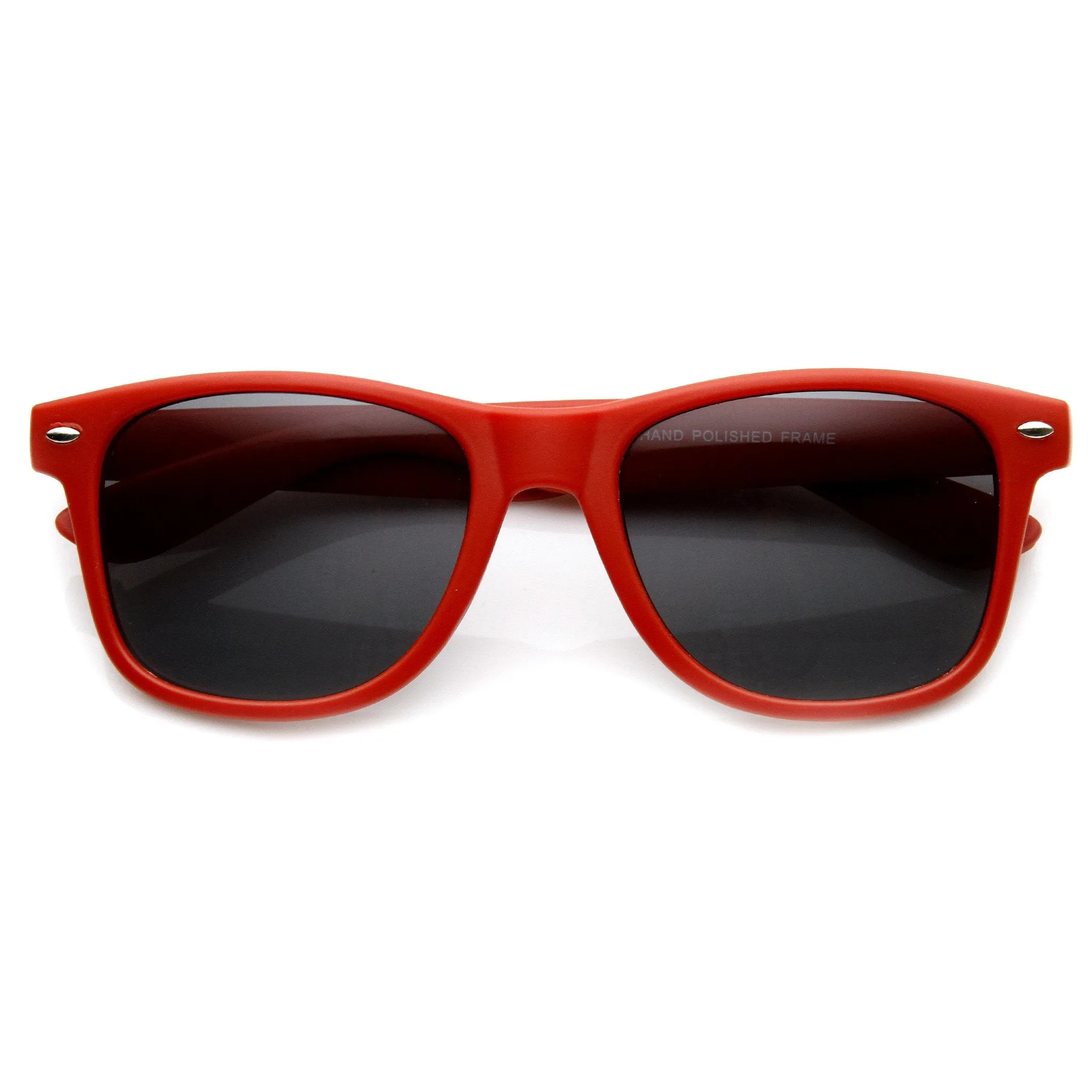 Retro Soft Rubberized Colorful Matte Horned Rim Sunglasses 9344 sold by ZeroUV product image thumbnail 5