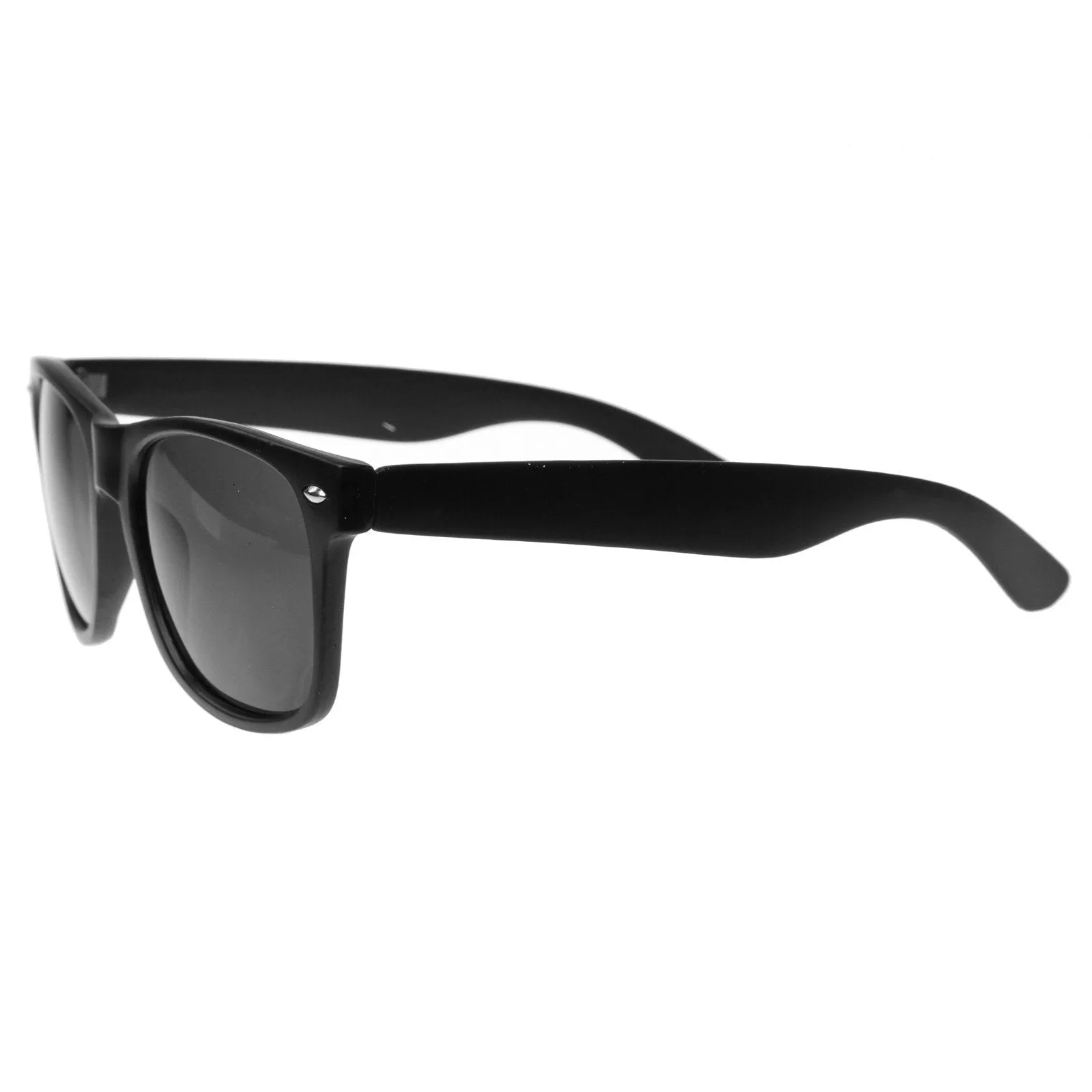 Hipster Street Wear Soft Rubber Matte Black Horned Rim Sunglasses 8350 sold by ZeroUV product image thumbnail 4