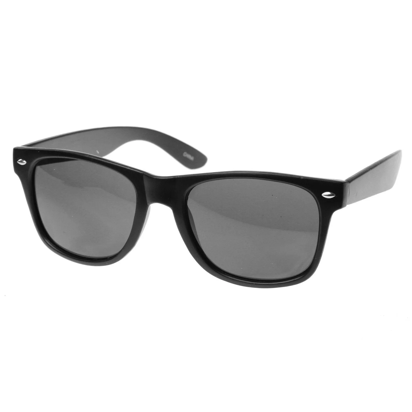 Hipster Street Wear Soft Rubber Matte Black Horned Rim Sunglasses 8350 sold by ZeroUV product image thumbnail 3