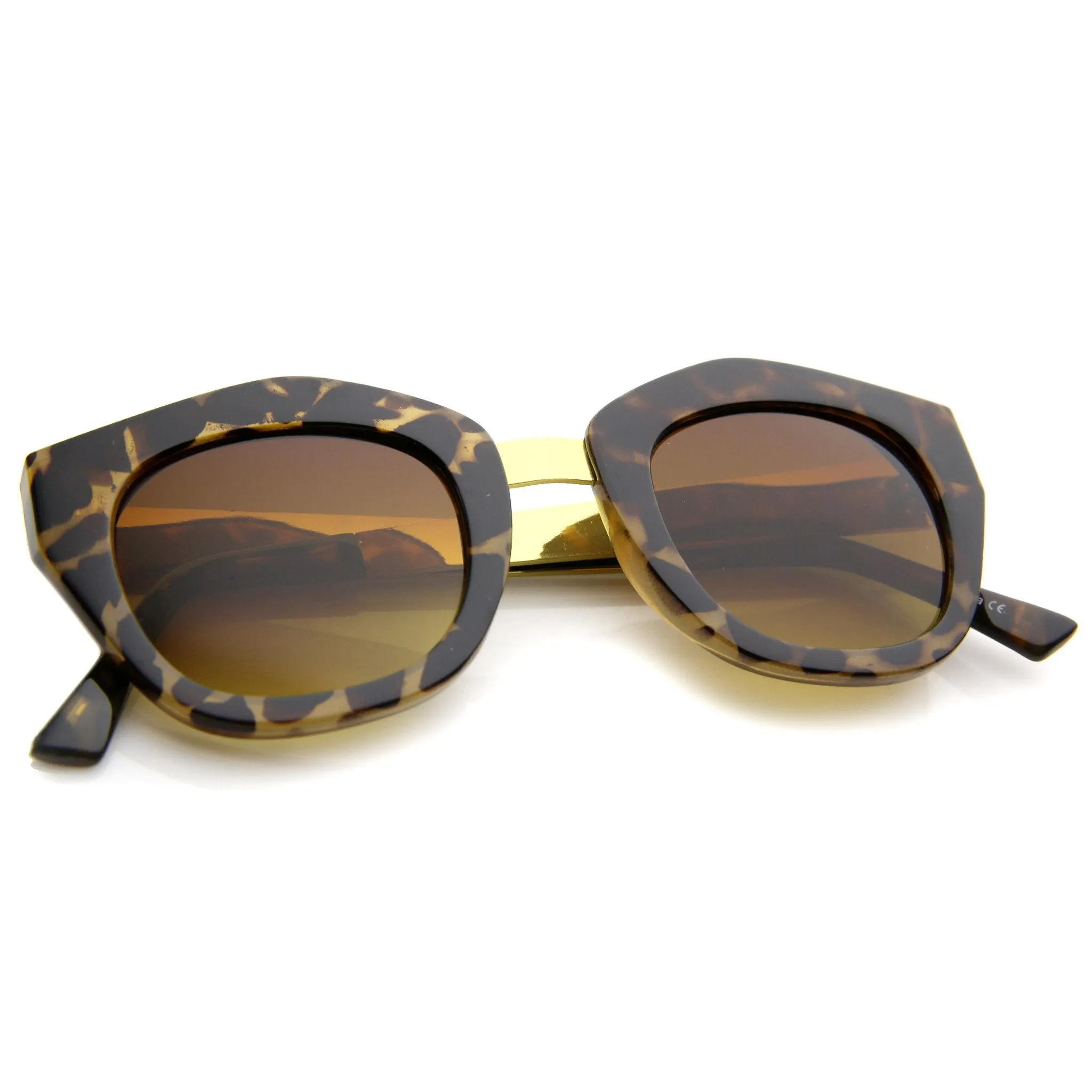 Women's Bold Geometric Square Lens Sunglasses A342 sold by ZeroUV product image thumbnail 4