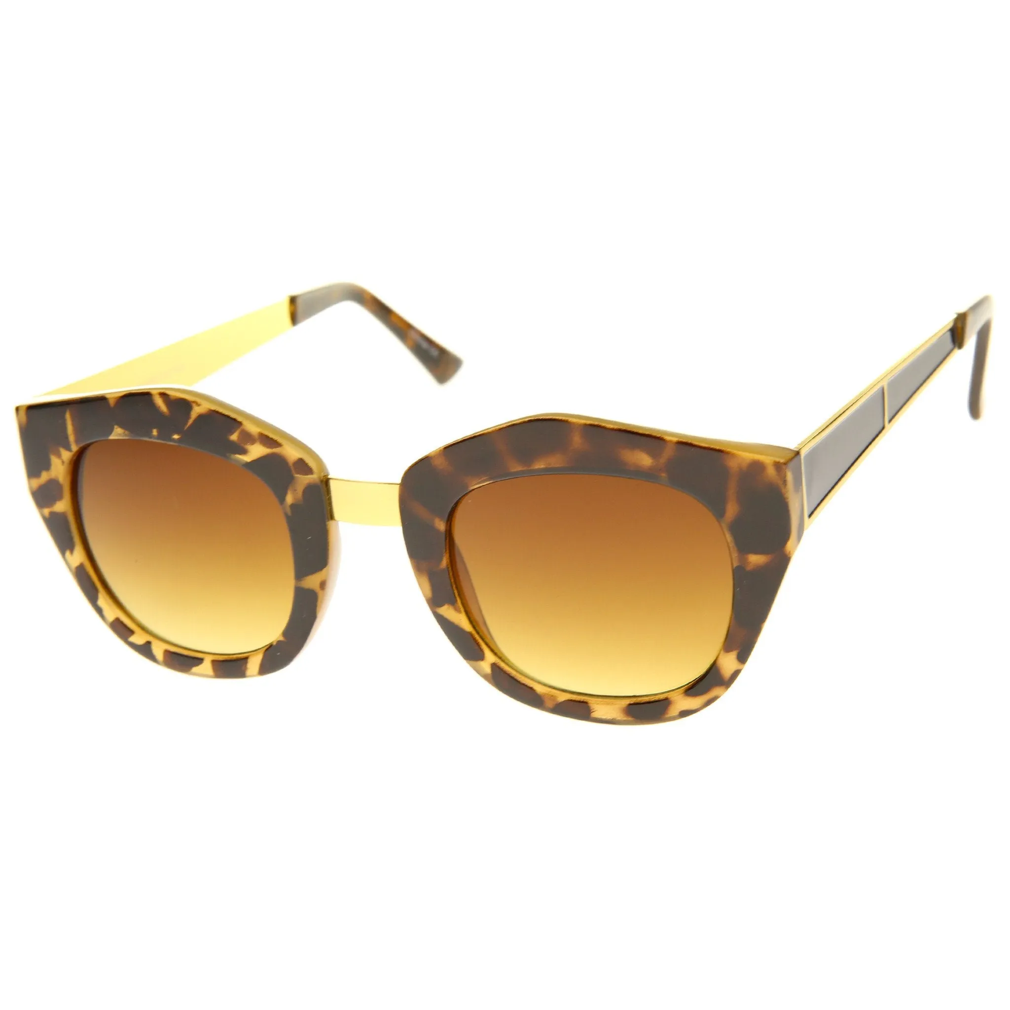 Women's Bold Geometric Square Lens Sunglasses A342 sold by ZeroUV product image thumbnail 2