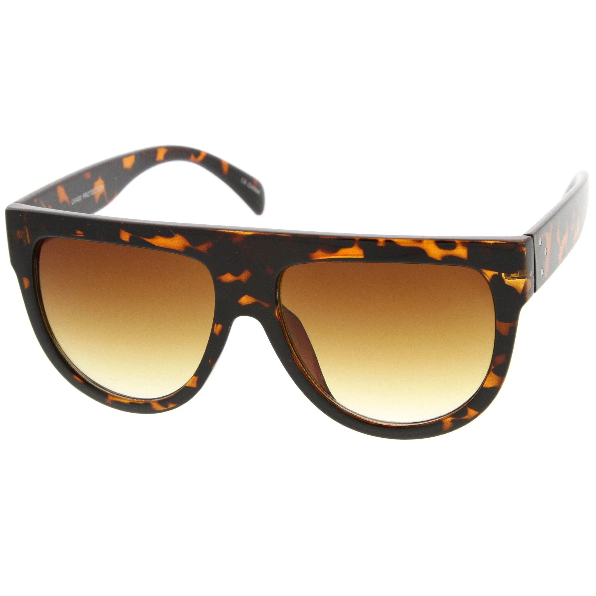 Large Oversized Flat Top Teardrop Frame Aviator Sunglasses 9142 sold by ZeroUV product image thumbnail 5