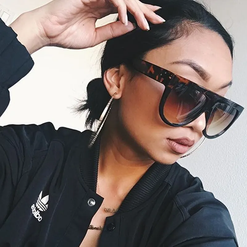 Large Oversized Flat Top Teardrop Frame Aviator Sunglasses 9142 sold by ZeroUV product image thumbnail 2