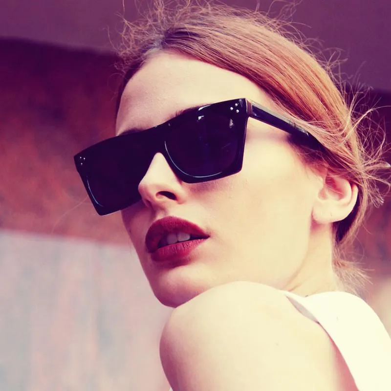 Women's Retro Modern Horned Rim Cat Eye Sunglasses 9136 sold by ZeroUV product image thumbnail 4