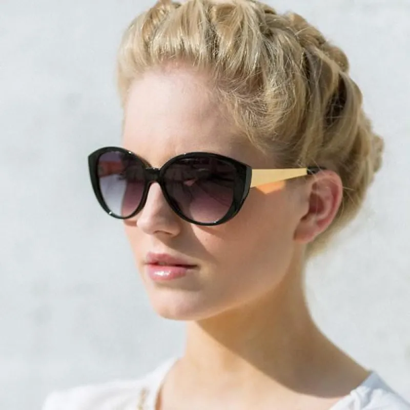 Large Women's Fashion Metal Arm Cat Eye Sunglasses sold by ZeroUV