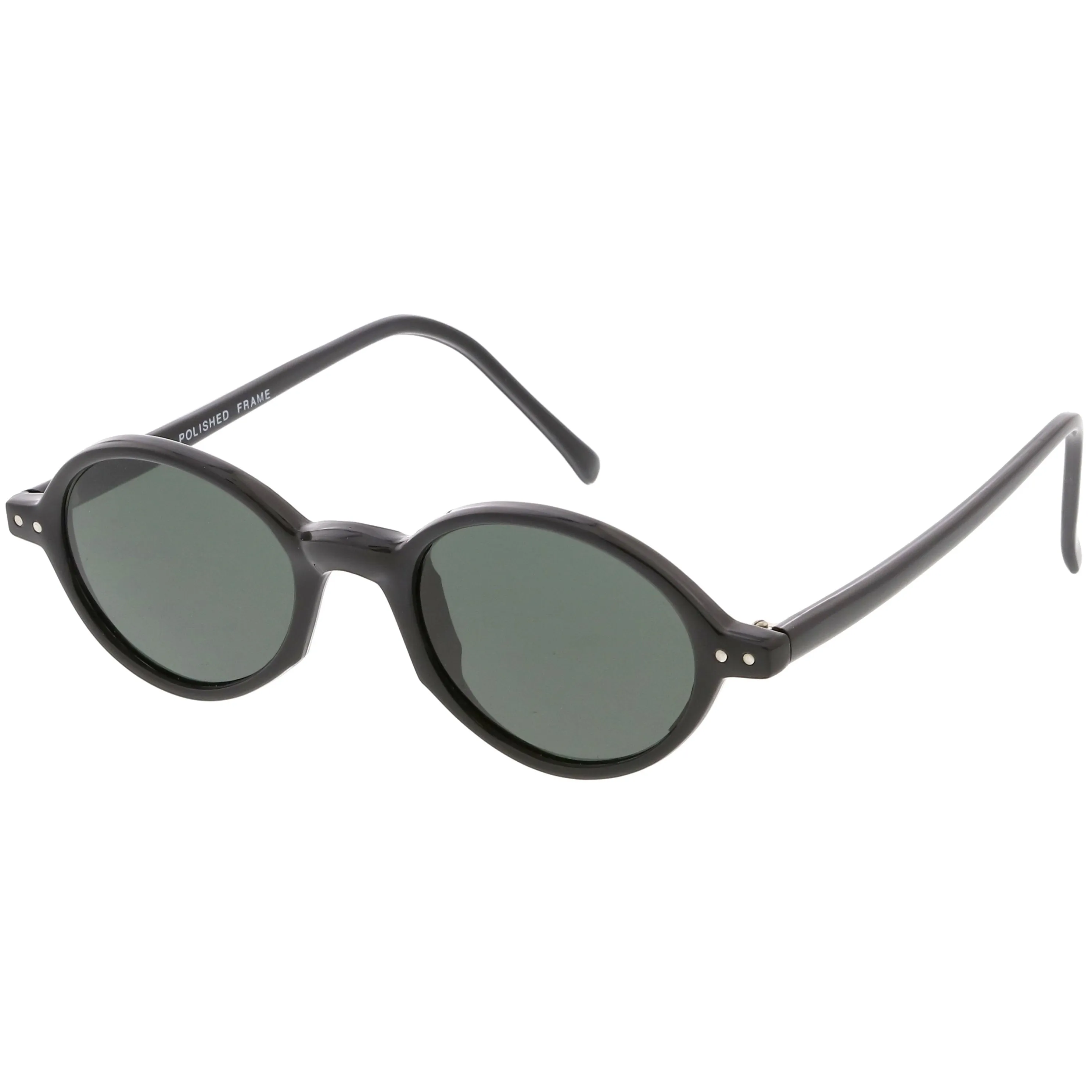 European True Vintage Round Oval Dapper Sunglasses C659 sold by ZeroUV product image thumbnail 3