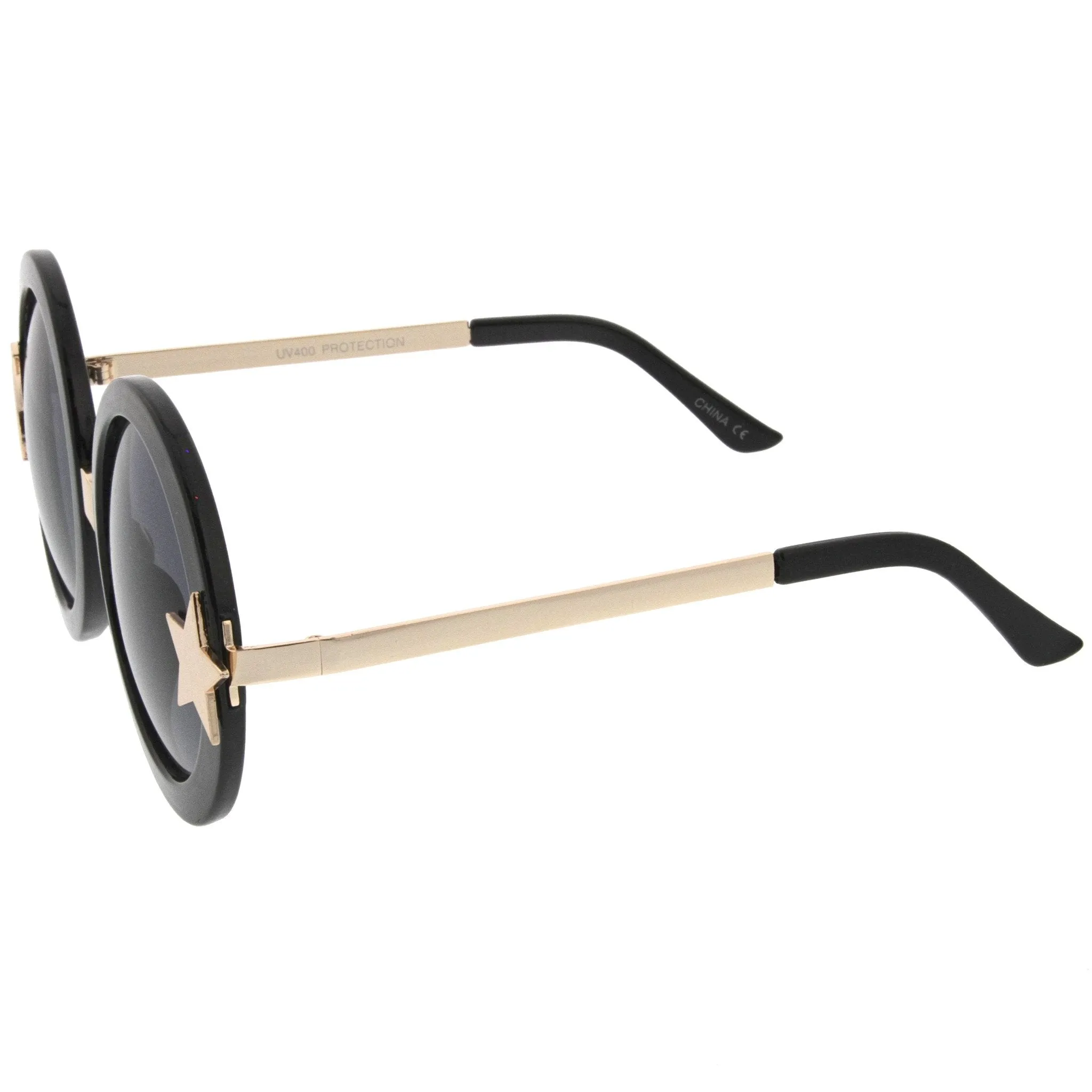 Women's Oversize Moon And Star Round Sunglasses A331 sold by ZeroUV product image thumbnail 3