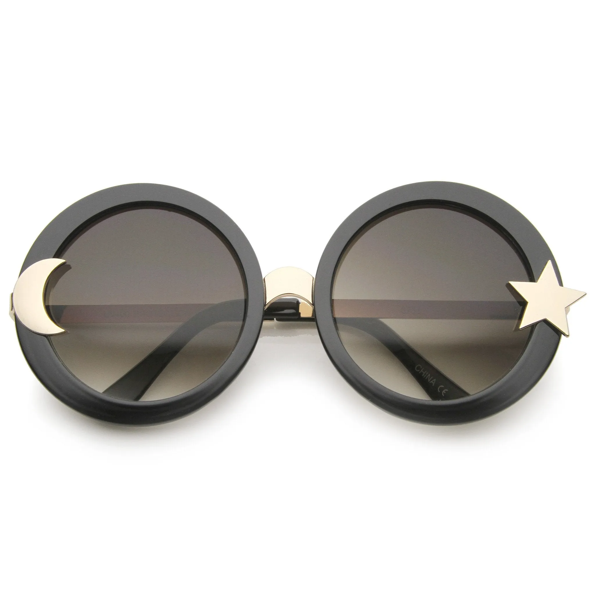 Women's Oversize Moon And Star Round Sunglasses A331 sold by ZeroUV