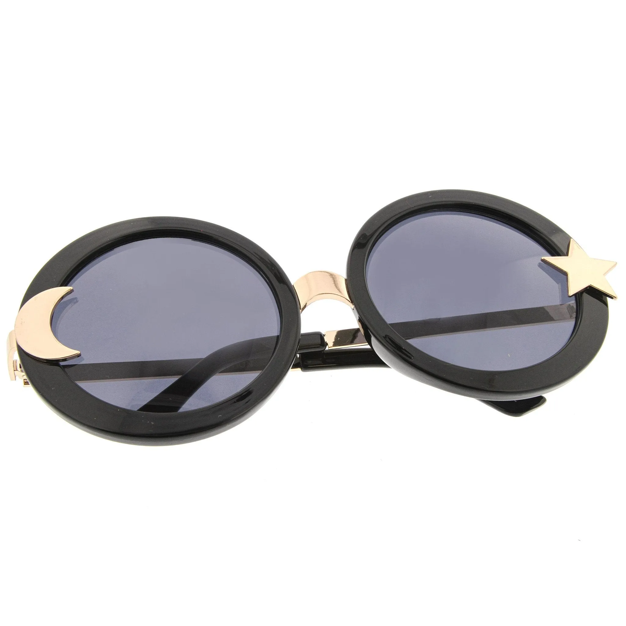 Women's Oversize Moon And Star Round Sunglasses A331 sold by ZeroUV product image thumbnail 4