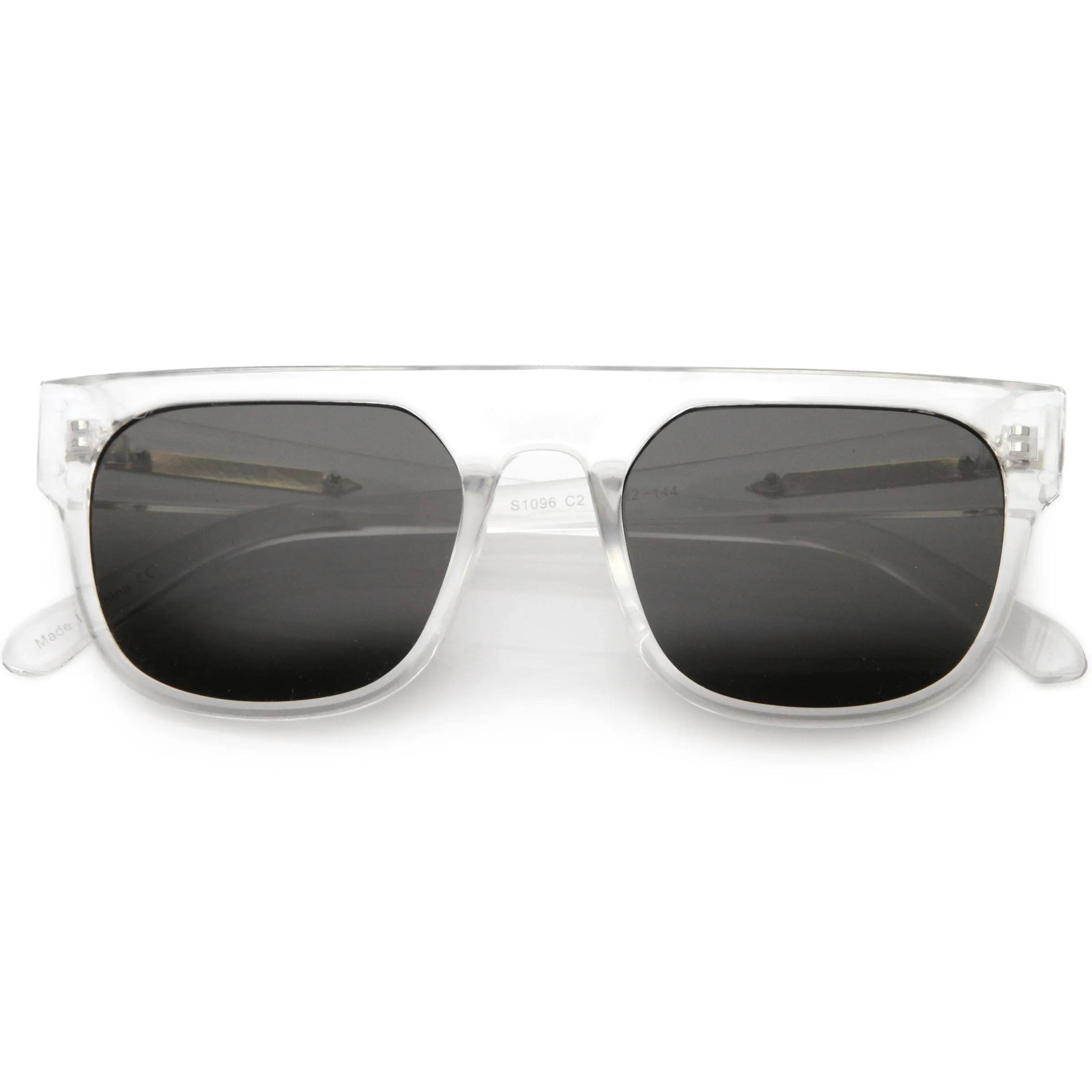 Men's Modern Street Wear Horned Rim Flat Top Sunglasses C935 sold by ZeroUV