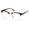 Vintage Inspired Classic Horned Rim Half Frame Clear Lens Glasses 2933 sold by ZeroUV