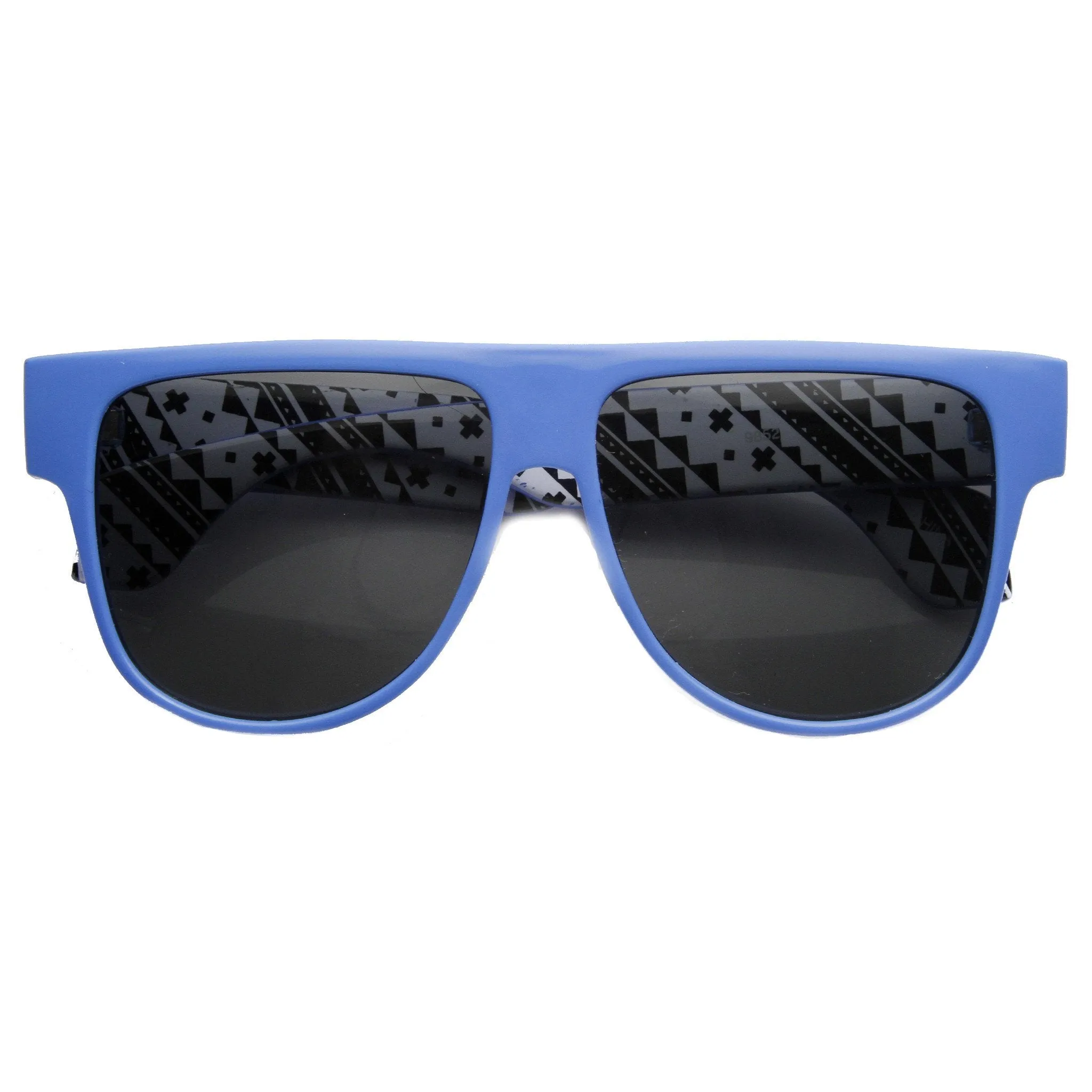 Retro Flat Top Swag Printed Aviator Sunglasses 9190 sold by ZeroUV