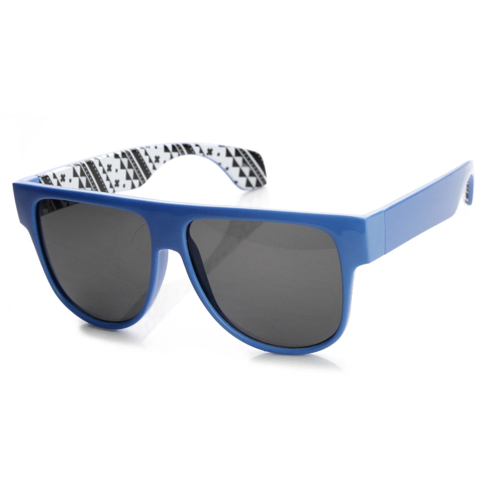 Retro Flat Top Swag Printed Aviator Sunglasses 9190 sold by ZeroUV product image thumbnail 2