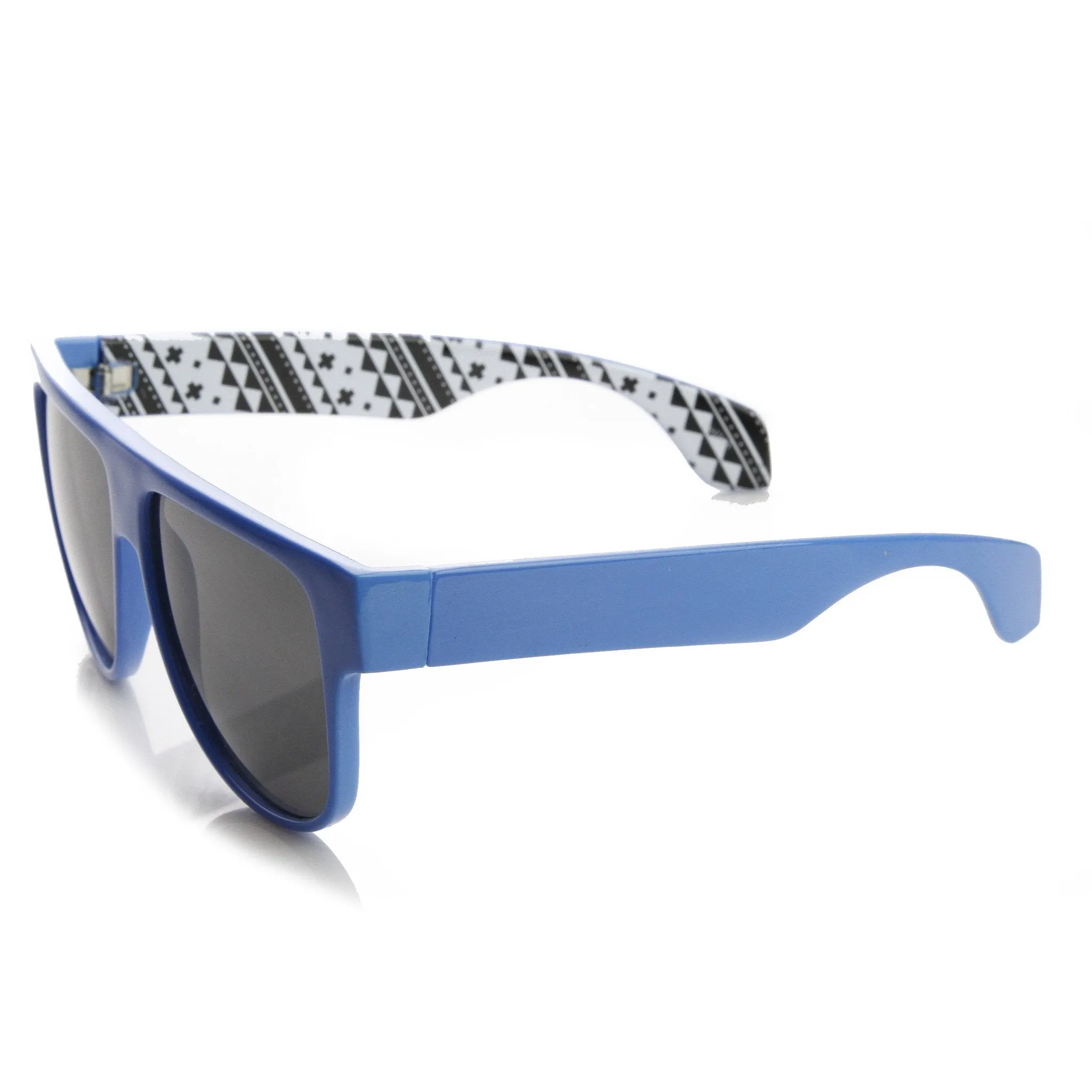 Retro Flat Top Swag Printed Aviator Sunglasses 9190 sold by ZeroUV product image thumbnail 3