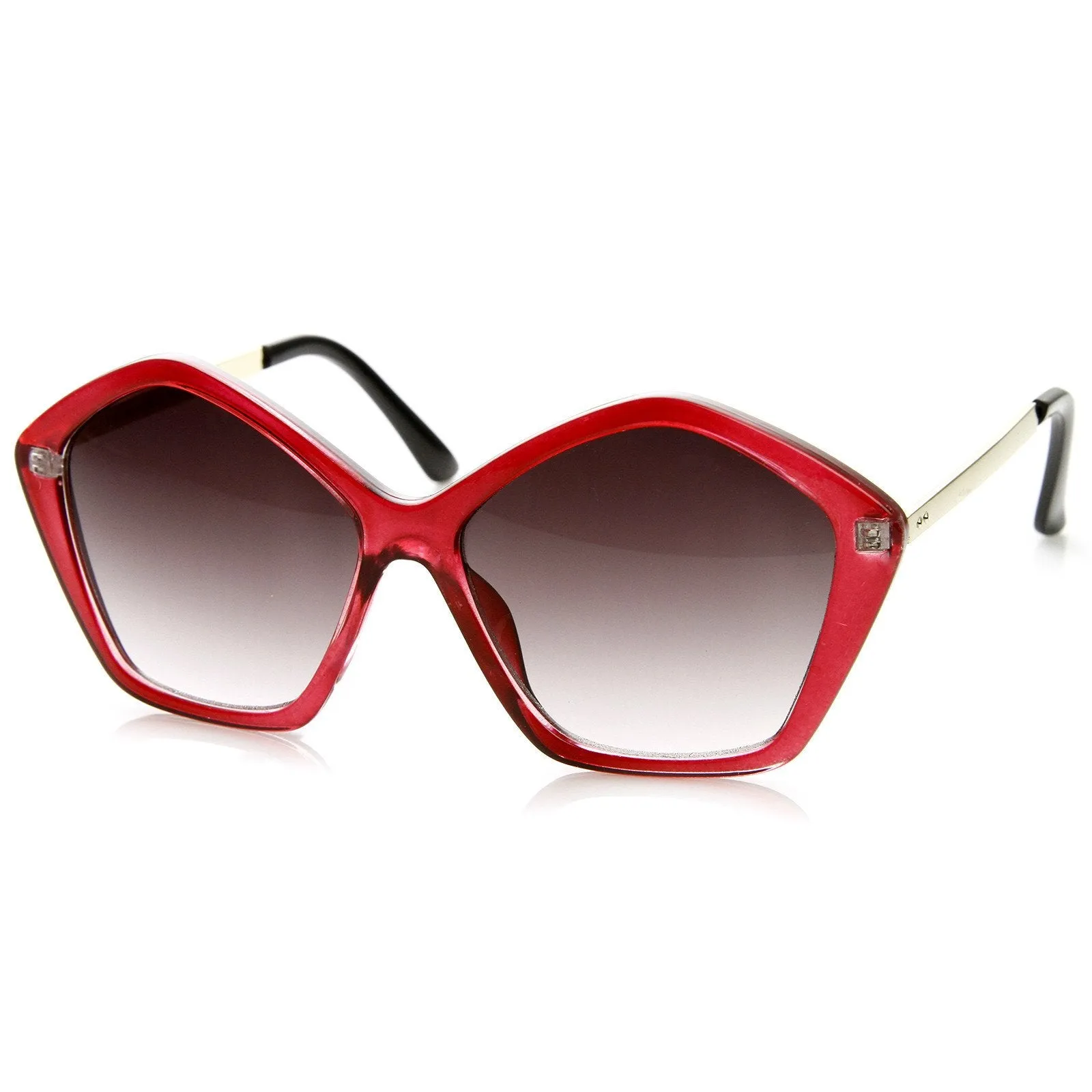 Retro Women's Sunglasses Fashion Geometric Shape Frame 8909 sold by ZeroUV product image thumbnail 2