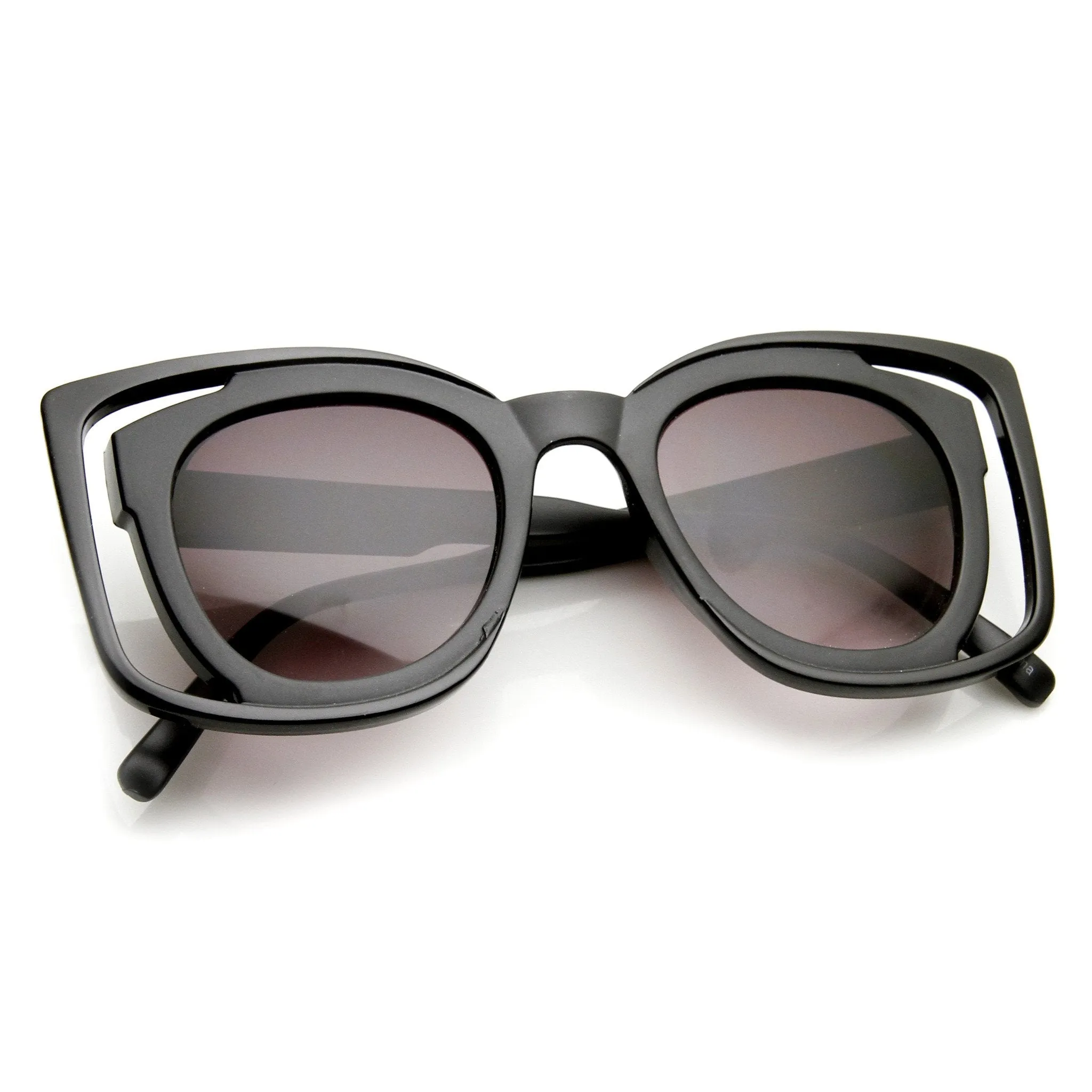 Unique Double Frame Square Womens Fashion Sunglasses 9417 sold by ZeroUV product image thumbnail 4