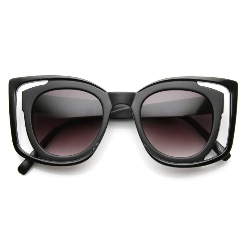 Unique Double Frame Square Womens Fashion Sunglasses 9417 sold by ZeroUV