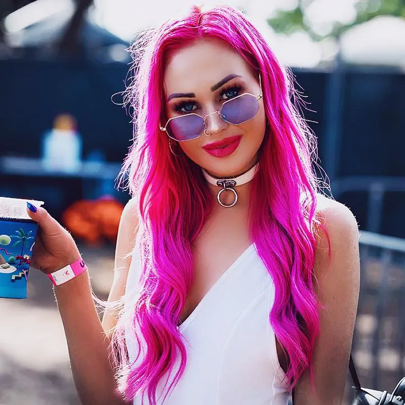 Retro Small Hexagon Colored Flat Lens Metal Frame Sunglasses C472 sold by ZeroUV product image thumbnail 2