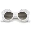 Women's Laser Cutout Oversize Butterfly Sunglasses A516 sold by ZeroUV