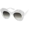 Women's Laser Cutout Oversize Butterfly Sunglasses A516 sold by ZeroUV