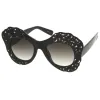 Women's Laser Cutout Oversize Butterfly Sunglasses A516 sold by ZeroUV