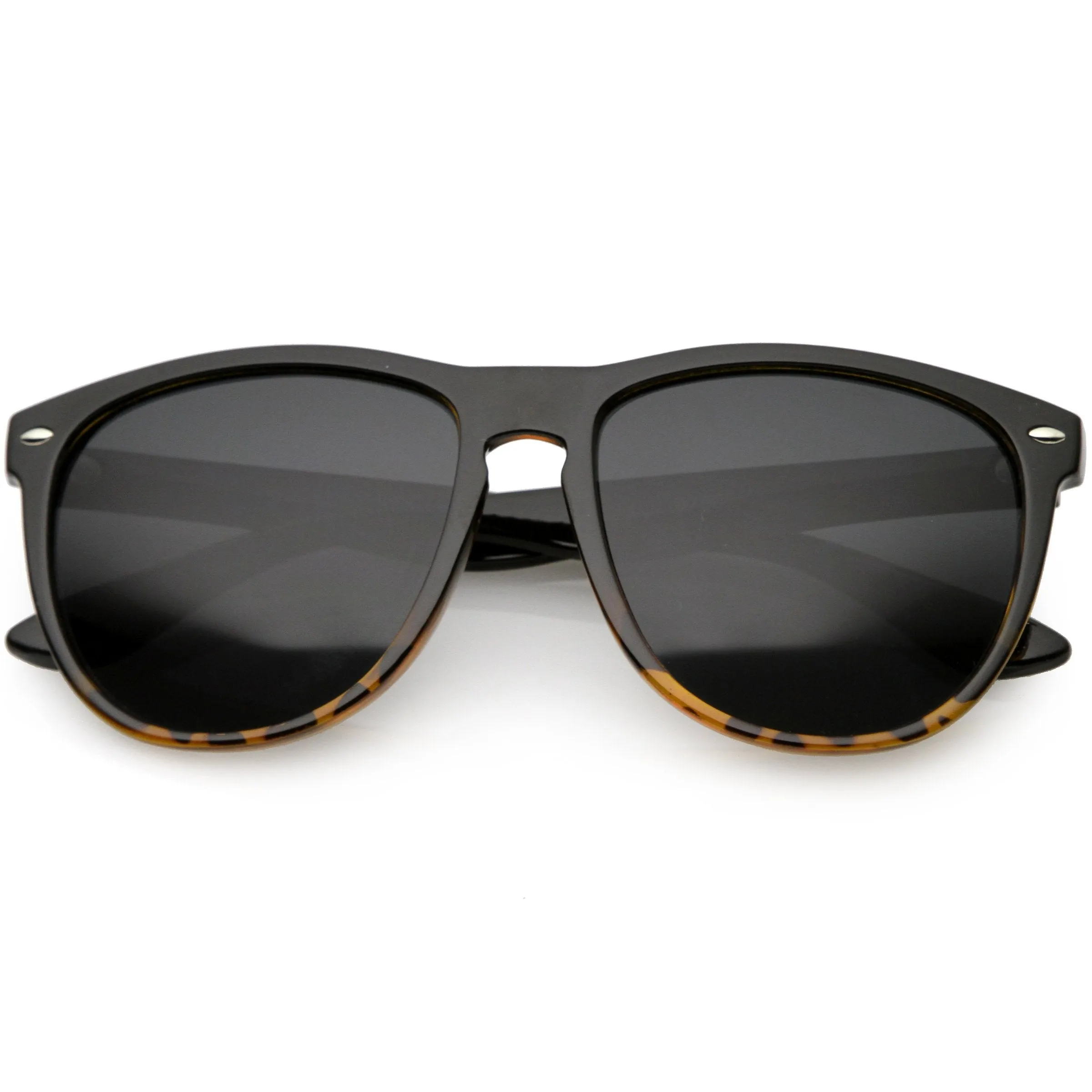 Round P3 Indie Dapper Key Hole Horned Rim Sunglasses C694 sold by ZeroUV product image thumbnail 3