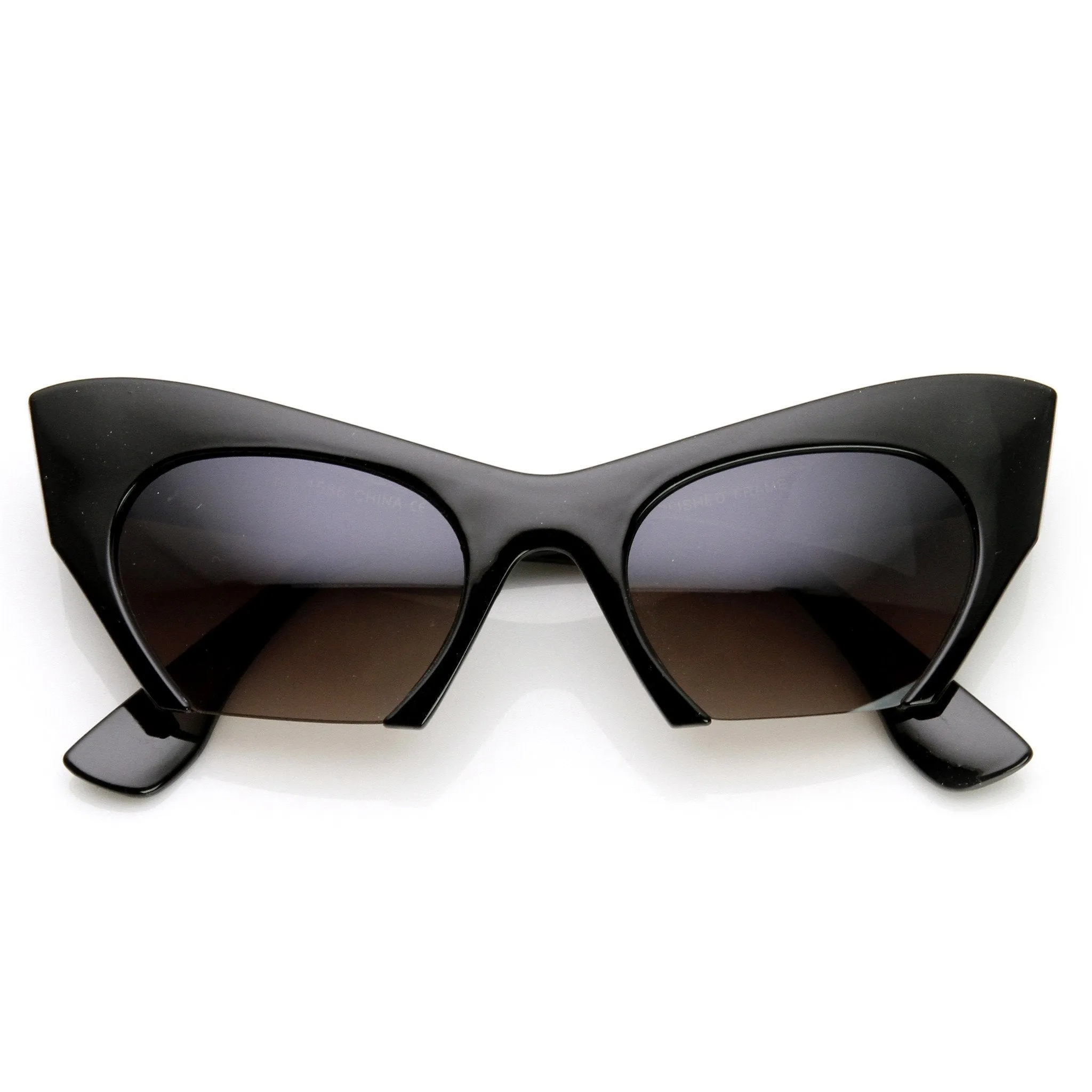 Women's Modern Cat Eye Bottom Cut Sunglasses 9232 sold by ZeroUV